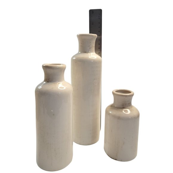 Sullivans Ceramic Vases Set Of 3 Bottle Vases No C2333 Multi Accent Decor - Picture 3 of 5